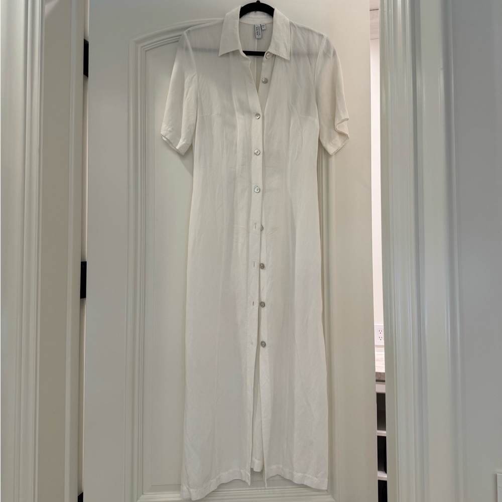 & Other Stories White Linen Dress